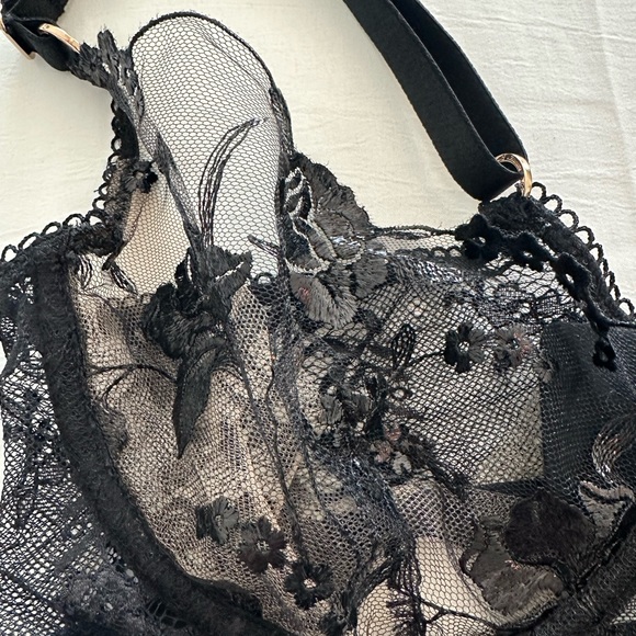 Honey Birdette Whitney Black 4 pc Set NWT - Picture 10 of 11